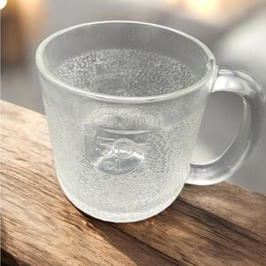 Iittala Clear Textured Glass Mug